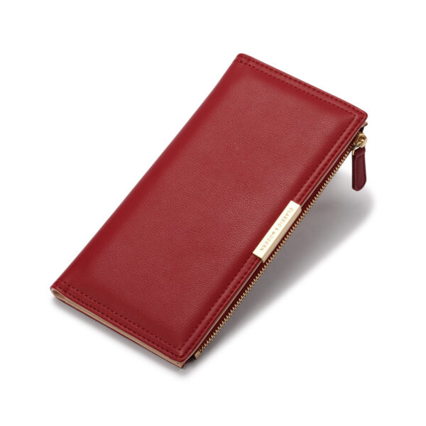 Geldbörsen Und Taschen Mode Einfarbig PU Geldbörse Universal #3374 – Bild 2
